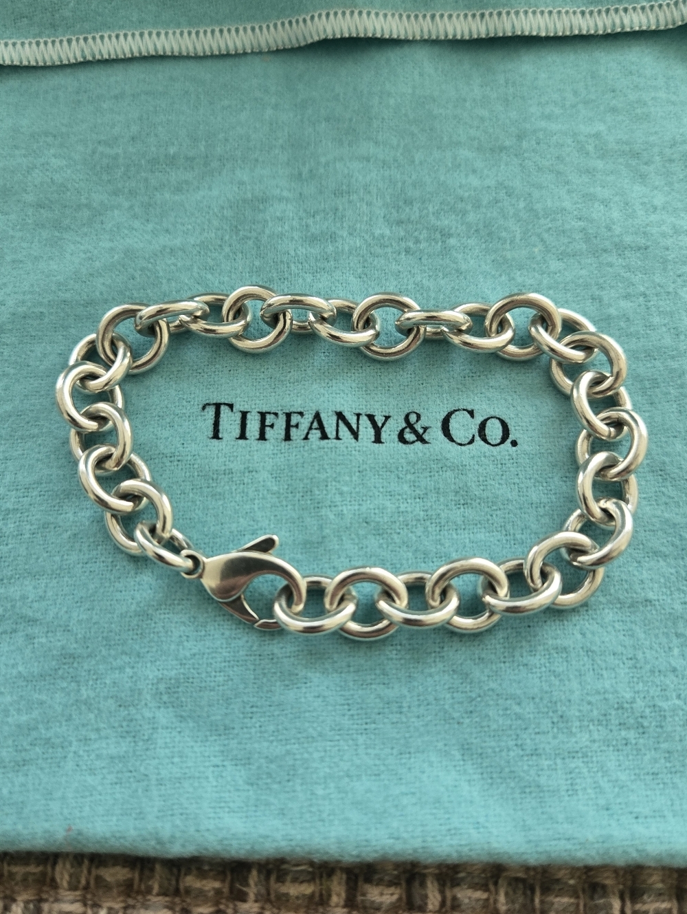 Tiffany & Co Rolo Link Charm Bracelet